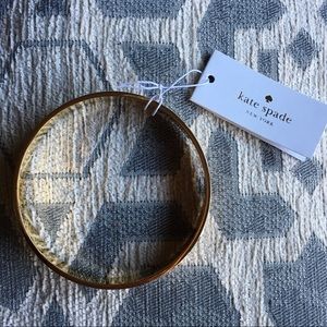Rare!! Kate Spade Idiom “I resolve to” Gold Bangle
